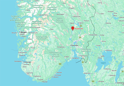 Volter Norway map